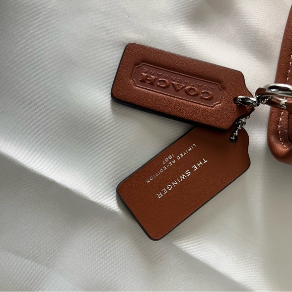 Coach Brown and Silver Shoulder Bag - Picture 7 of 14